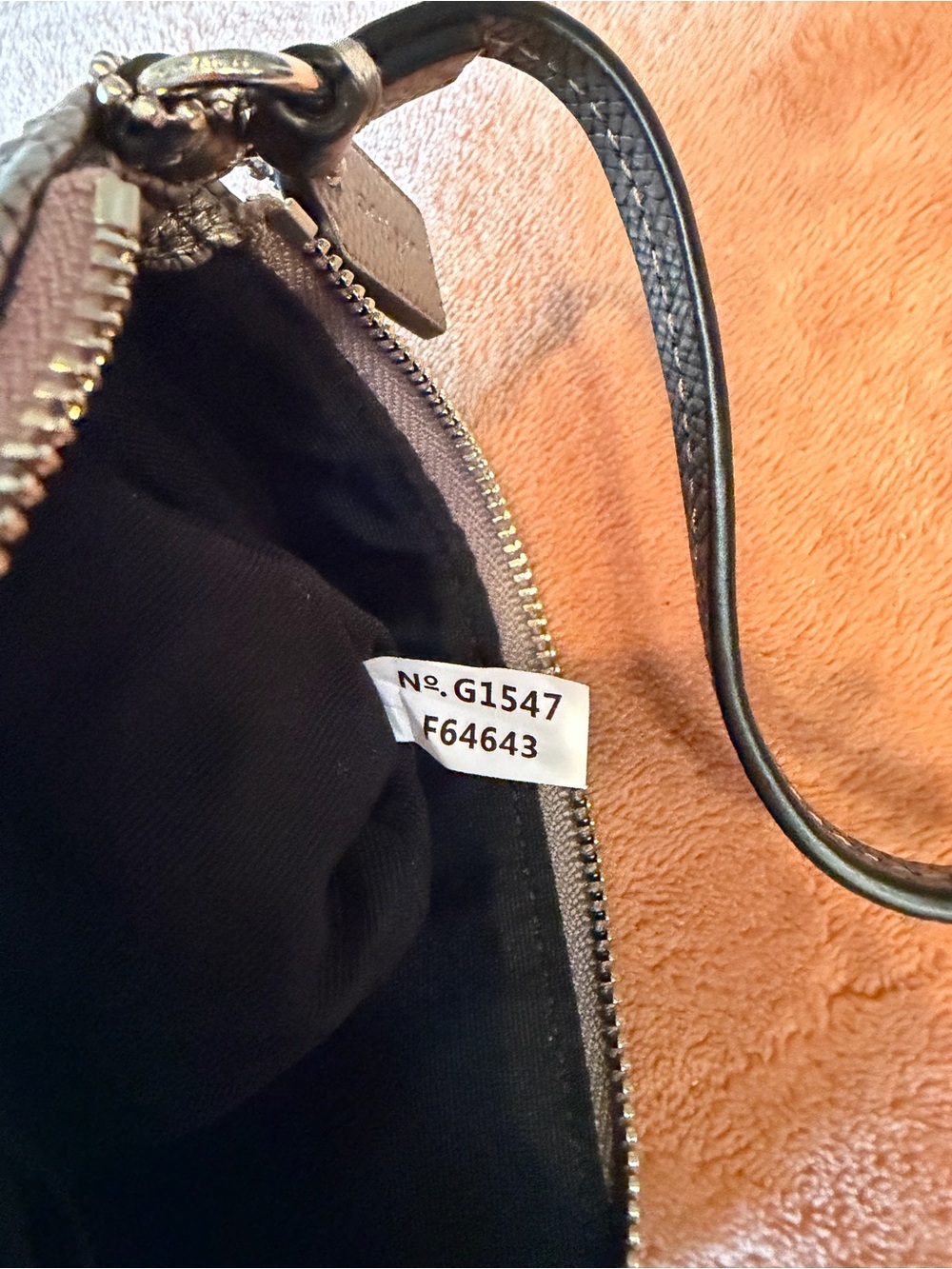 Coach Black Signature Wristlet with Silver Trim - Picture 6 of 12